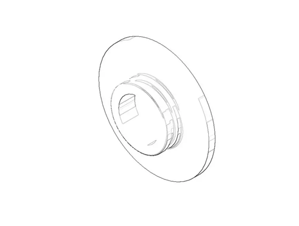 DORNBRACHT Abdeckung ERSATZTEILE 092102105 D. 36 x 7 mm Platin gebürstet, 092102105-06 Galeriebild 1